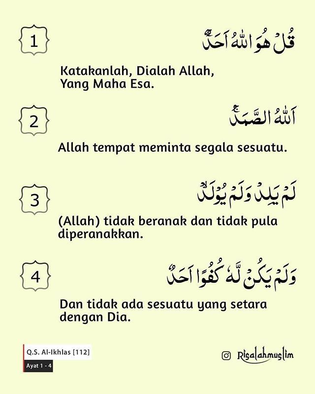 Detail Ikhlas Seperti Surat Al Ikhlas Nomer 24