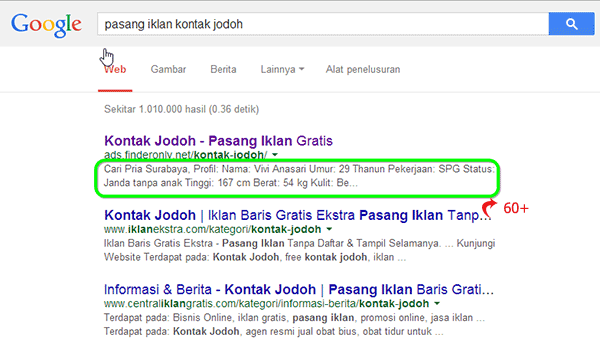 Detail Iklan Gratis Di Google Nomer 30