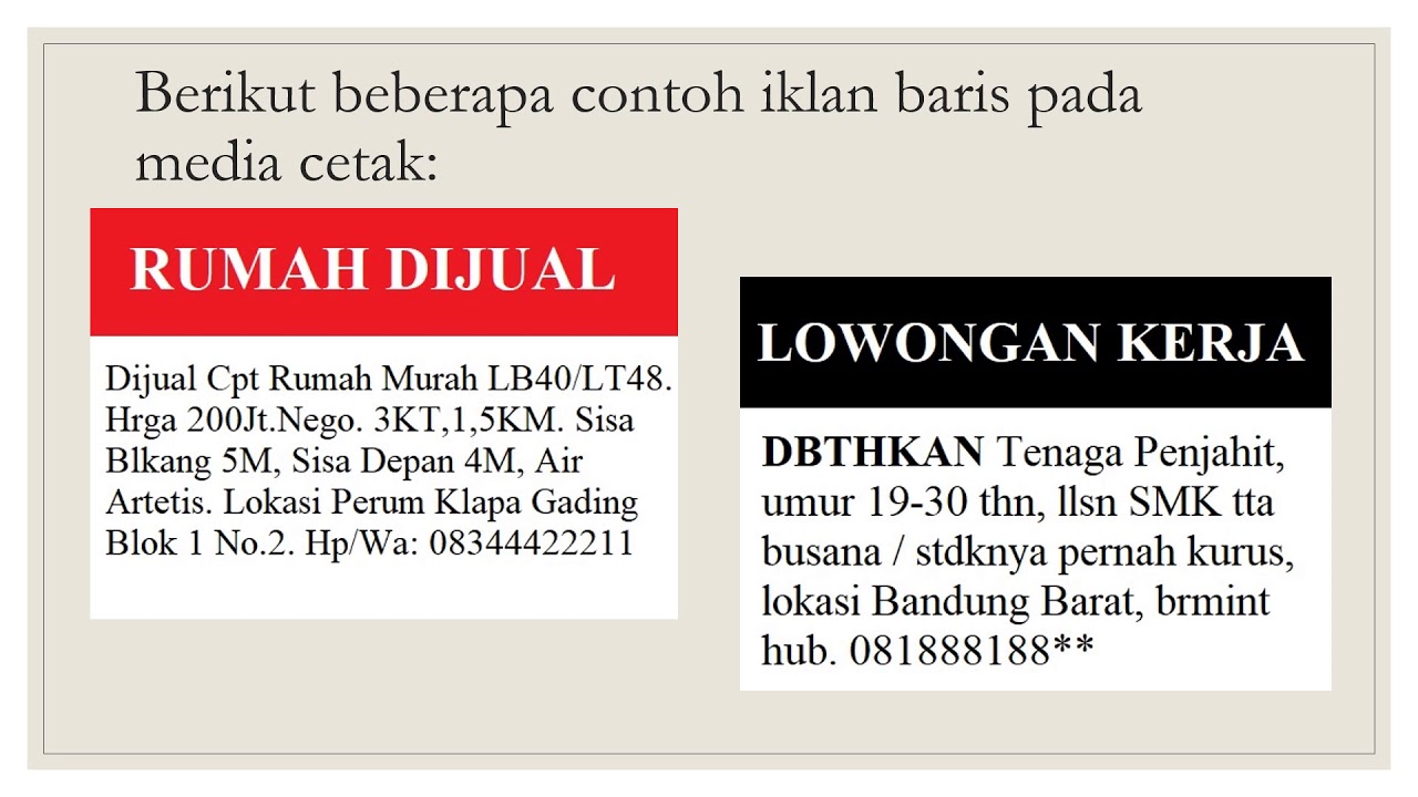 Detail Iklan Kolom Contoh Nomer 13