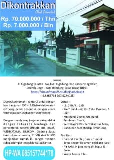 Detail Iklan Kontrakan Rumah Nomer 10