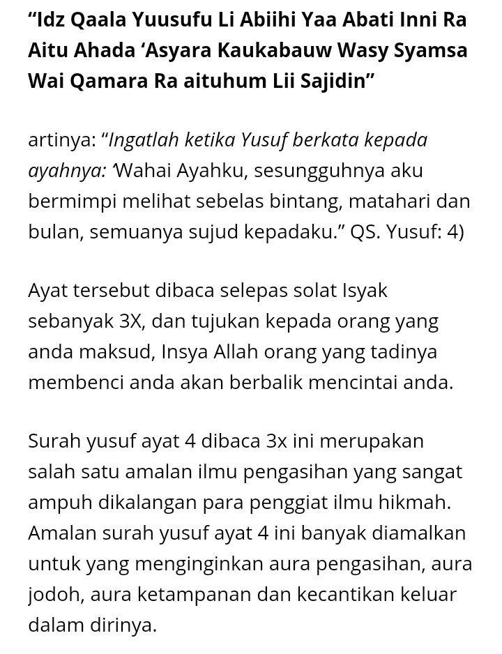 Detail Ilmu Pengasihan Surat Yusuf Nomer 45