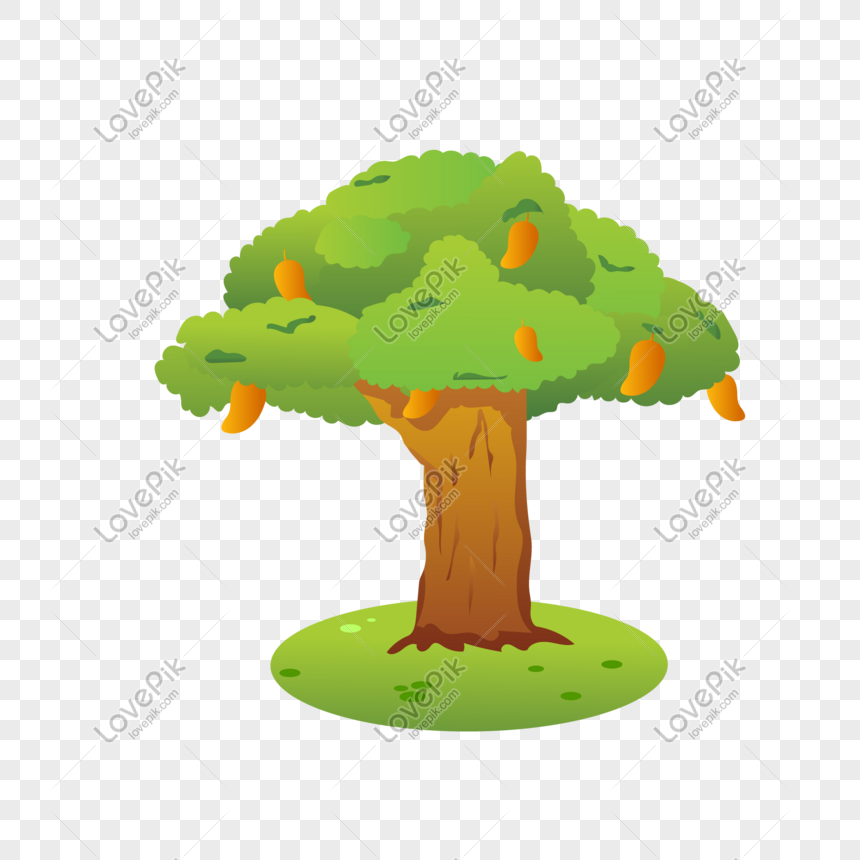 Detail Ilustrasi Gambar Pohon Mangga Nomer 14