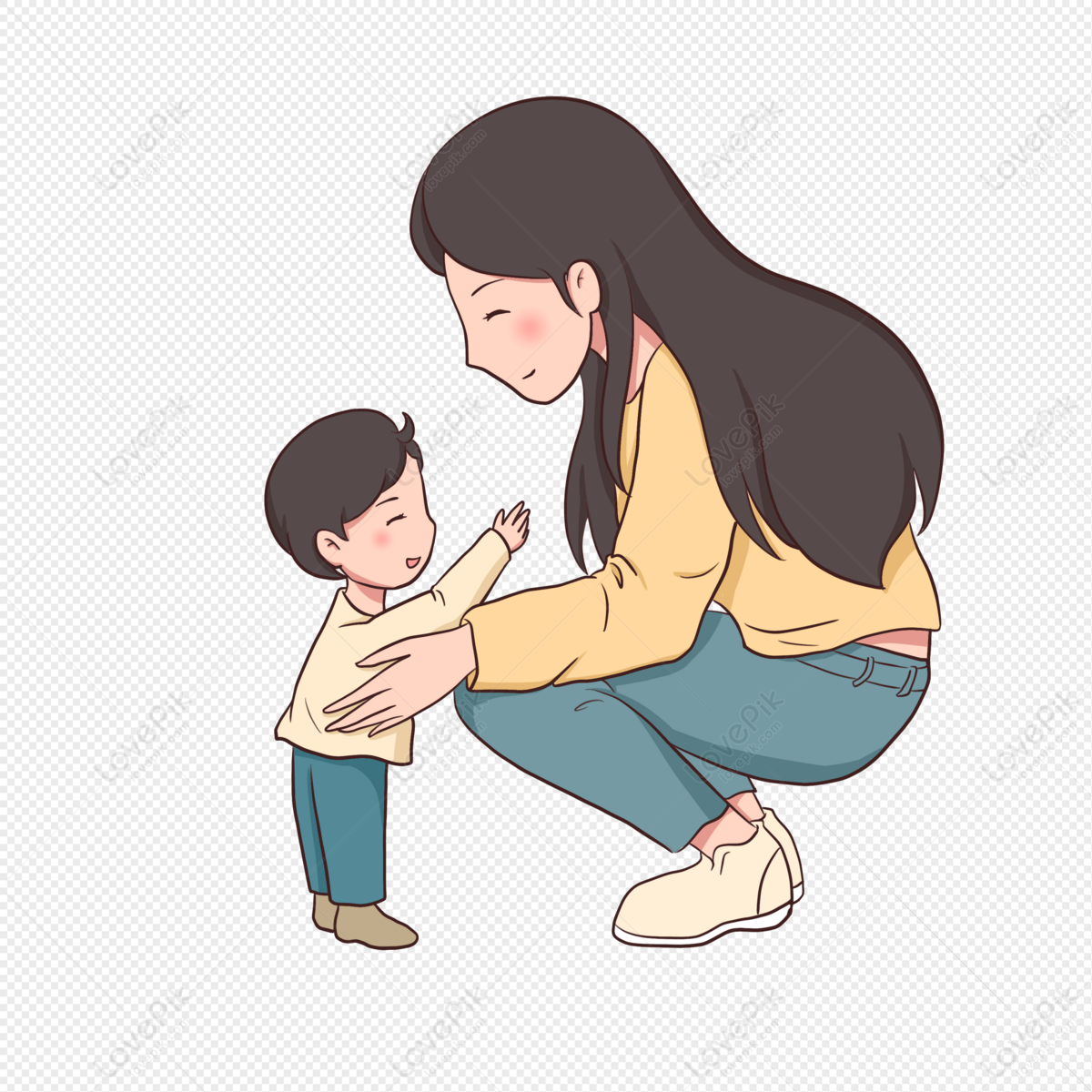 Detail Ilustrasi Ibu Dan Anak Nomer 3