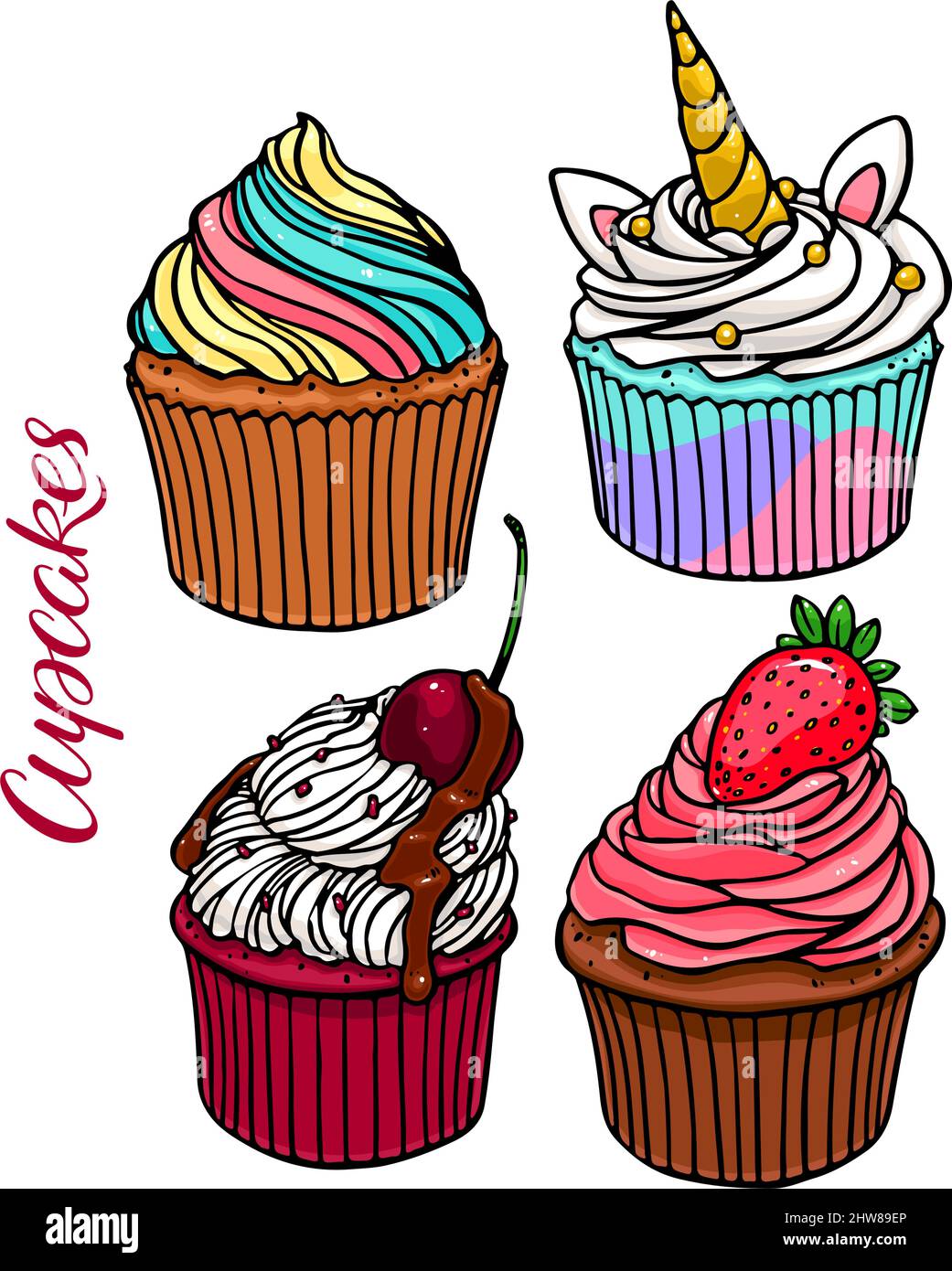 Detail Cupcake Gezeichnet Nomer 24