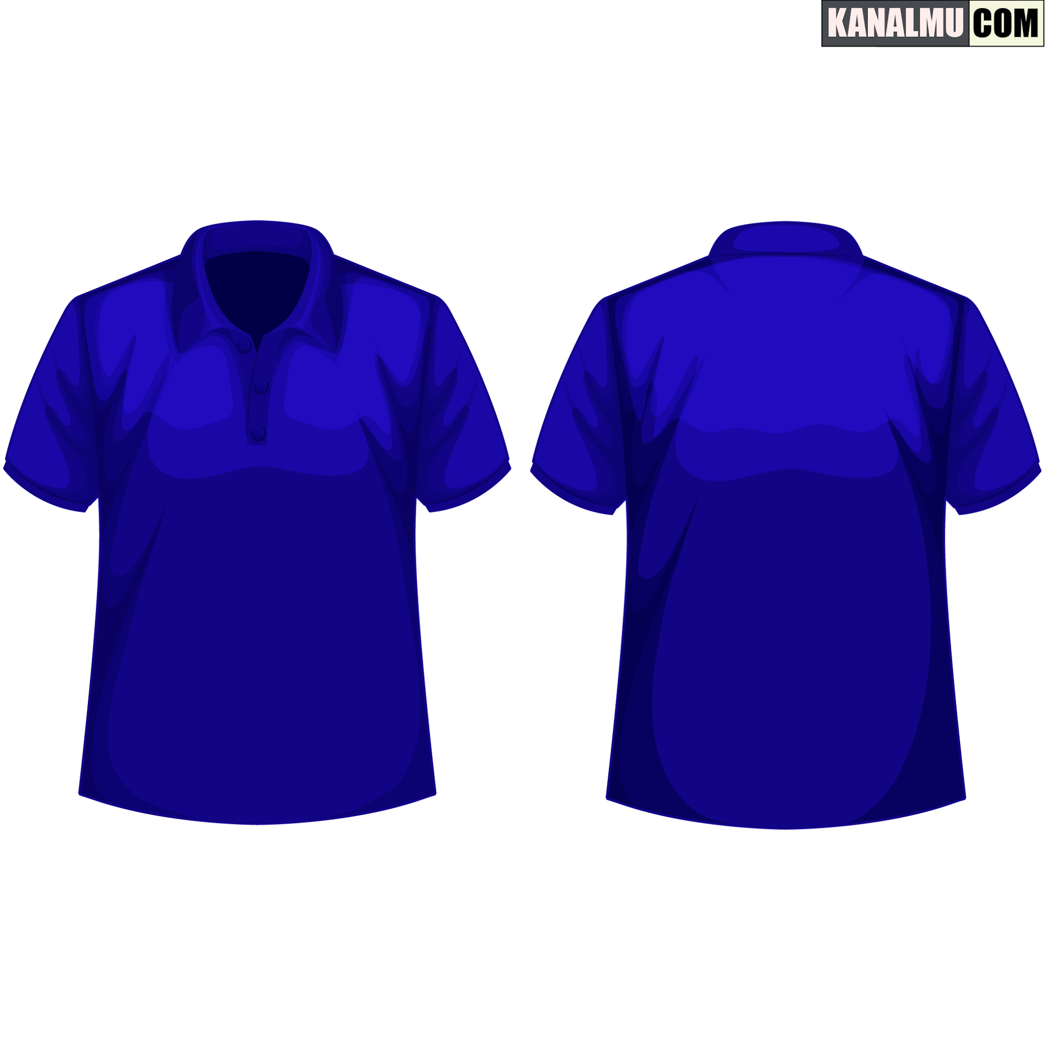 Detail Desain Kaos Berkerah Polos Depan Belakang Nomer 19