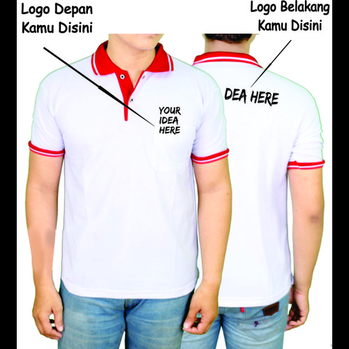 Detail Desain Kaos Berkerah Polos Depan Belakang Nomer 52
