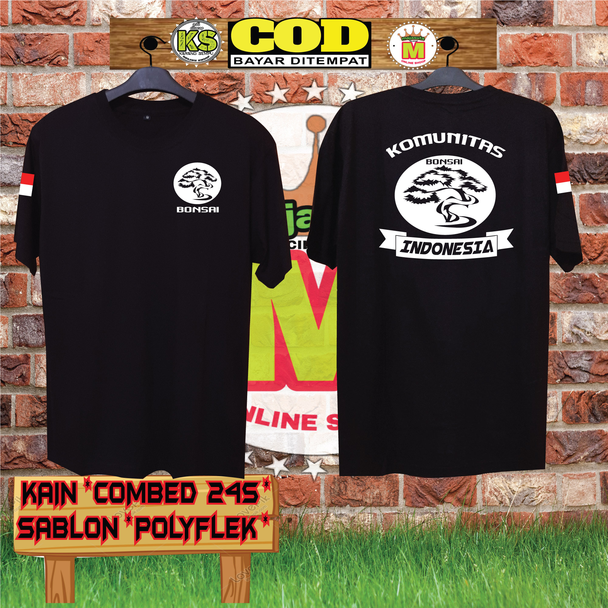 Detail Desain Kaos Bonsai Nomer 25