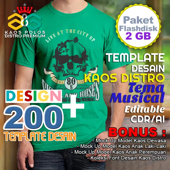 Detail Desain Kaos Branded Nomer 38