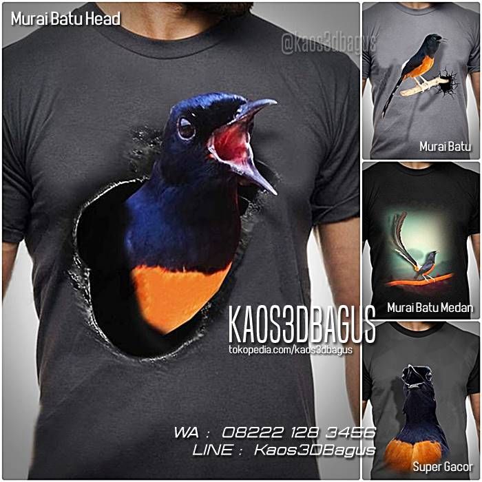 Desain Kaos Burung Murai - KibrisPDR