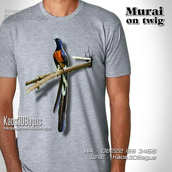 Detail Desain Kaos Burung Murai Nomer 15