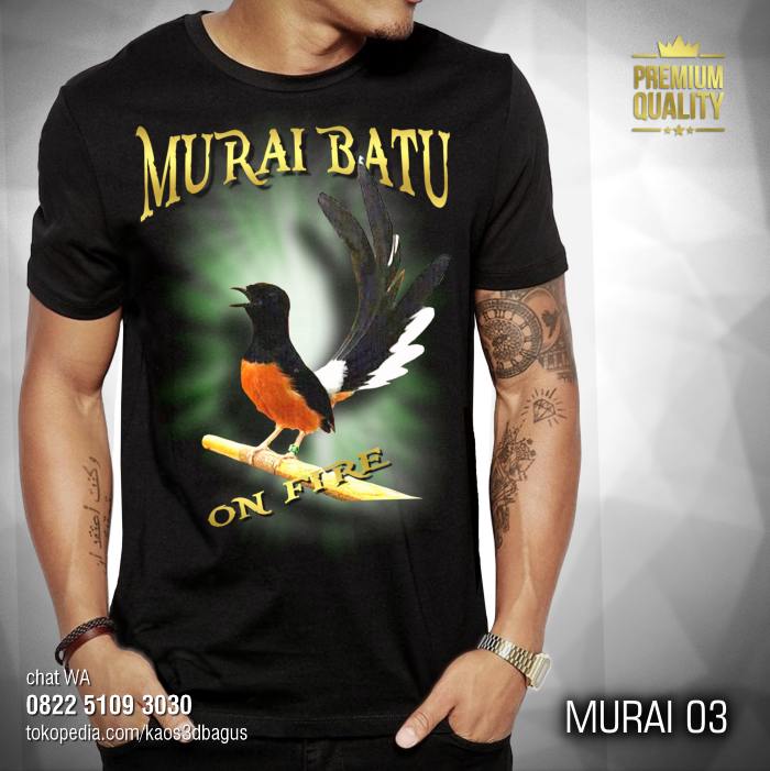 Detail Desain Kaos Burung Murai Nomer 19