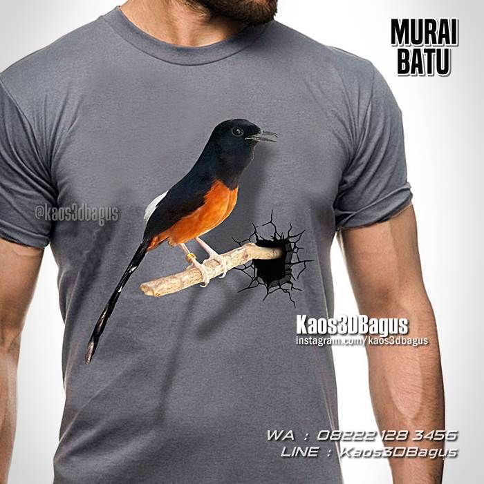 Detail Desain Kaos Burung Murai Nomer 35