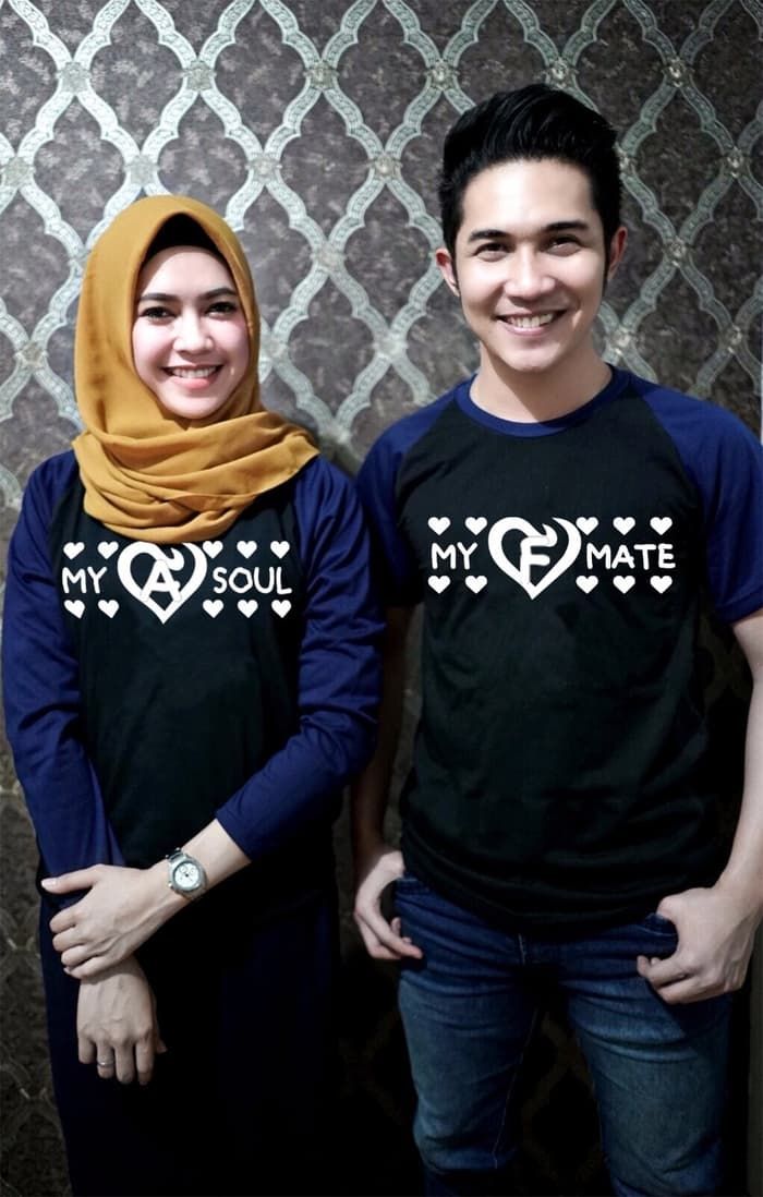 Detail Desain Kaos Couple Pasangan Nomer 57