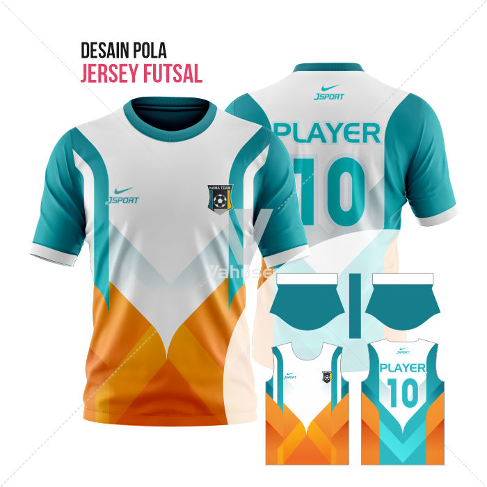 Detail Desain Kaos Futsal Nomer 50
