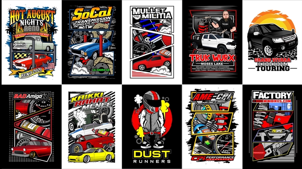 Detail Desain Kaos Gambar Mobil Nomer 36