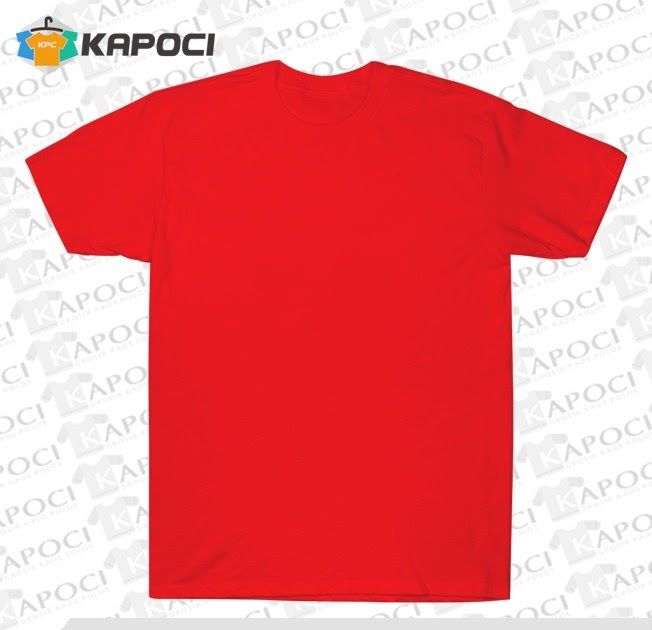 Detail Desain Kaos Kaos Polos Merah Depan Belakang Nomer 12
