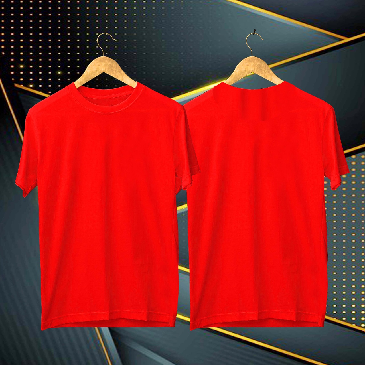 Detail Desain Kaos Kaos Polos Merah Depan Belakang Nomer 47