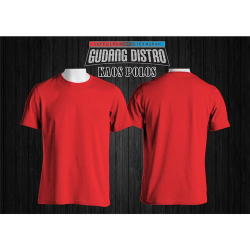 Detail Desain Kaos Kaos Polos Merah Depan Belakang Nomer 8