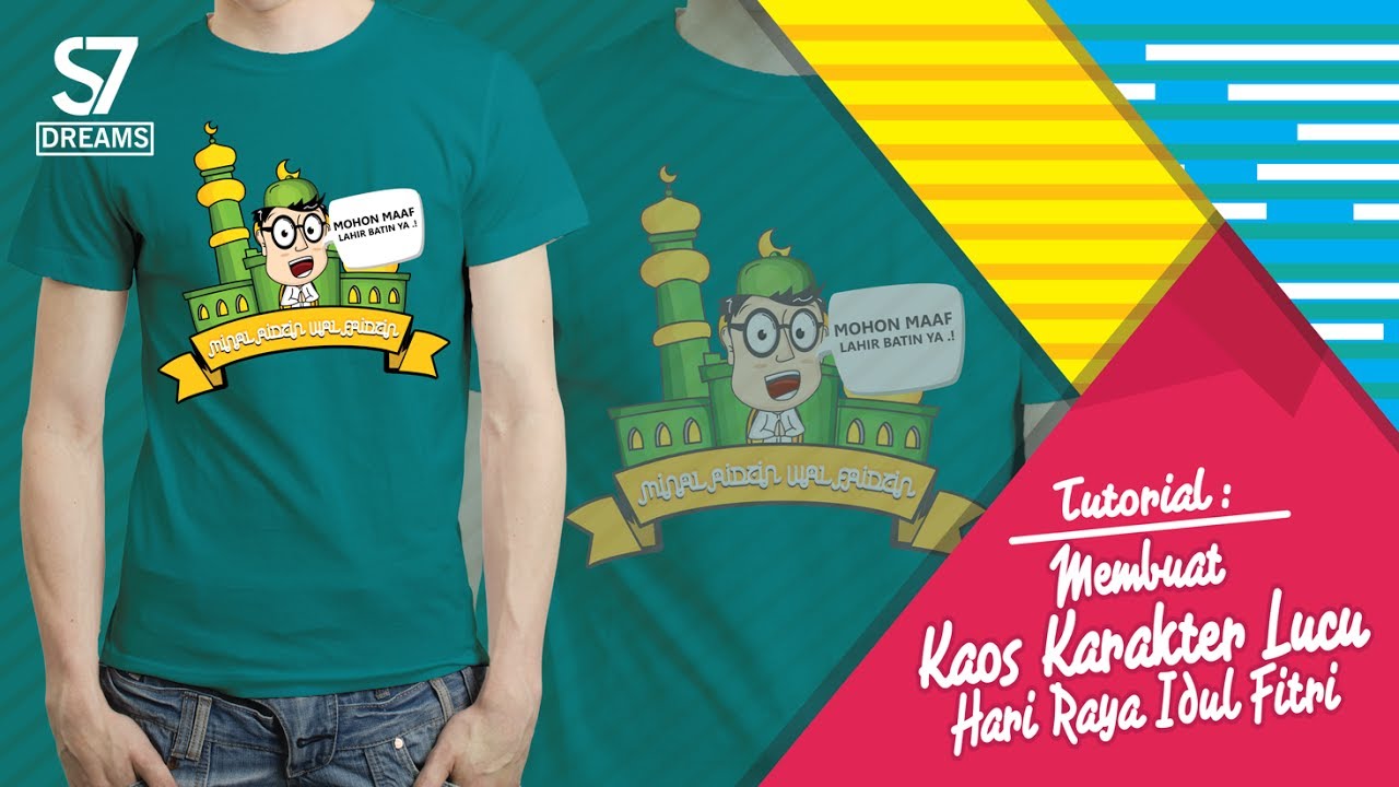 Detail Desain Kaos Lebaran Nomer 35