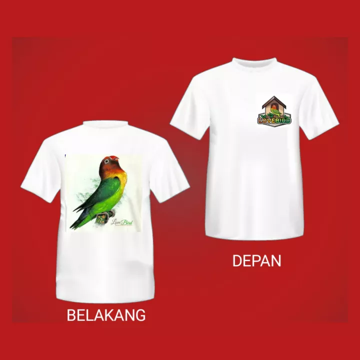 Detail Desain Kaos Lovebird Nomer 23