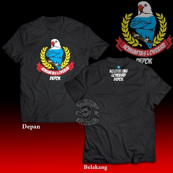 Detail Desain Kaos Lovebird Nomer 24