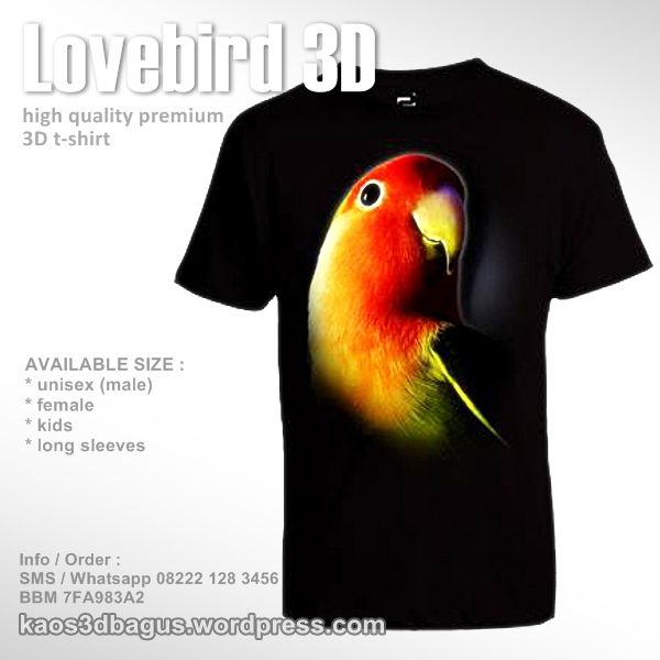 Detail Desain Kaos Lovebird Nomer 6