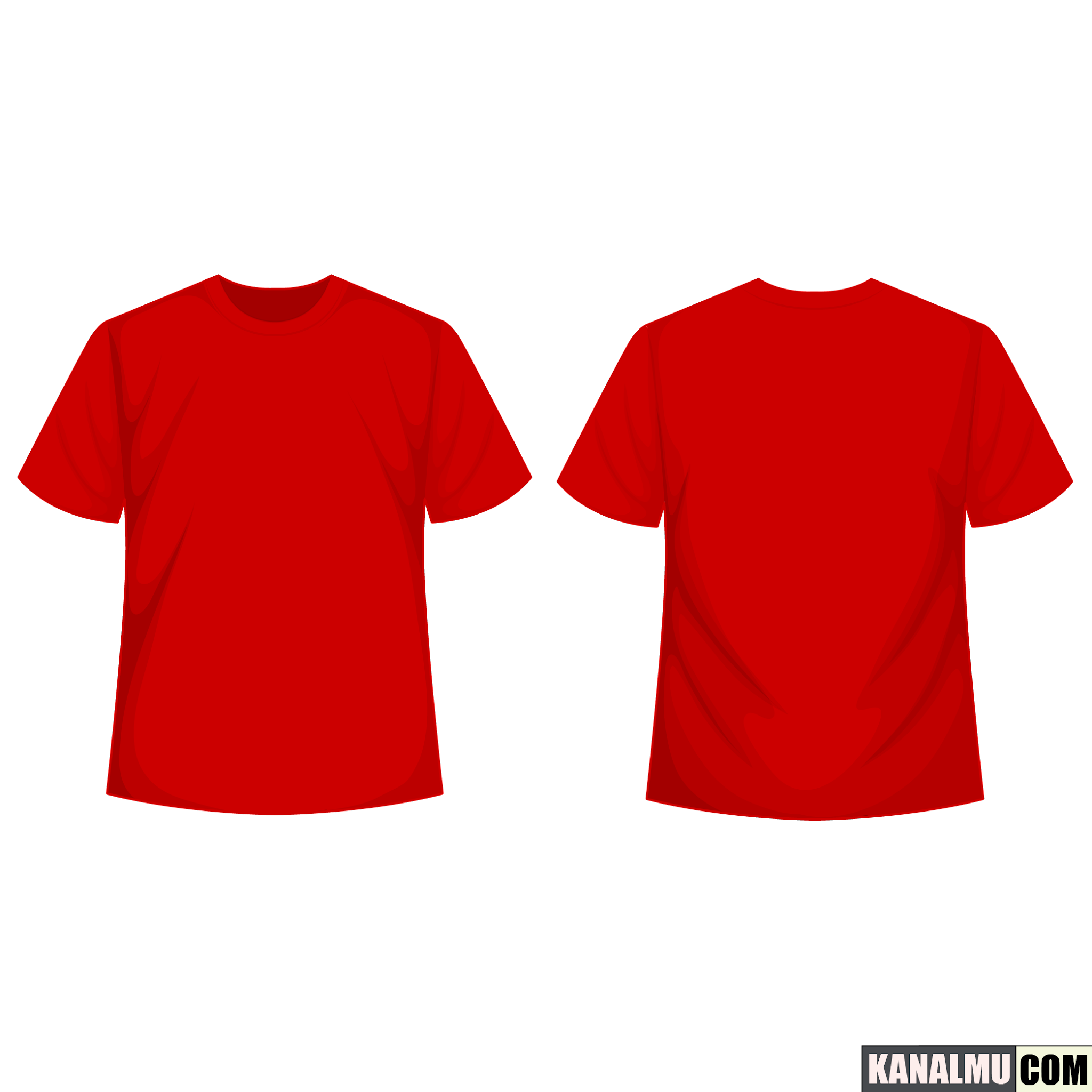 Detail Desain Kaos Merah Polos Nomer 2