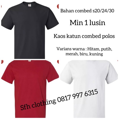 Detail Desain Kaos Merah Polos Nomer 50