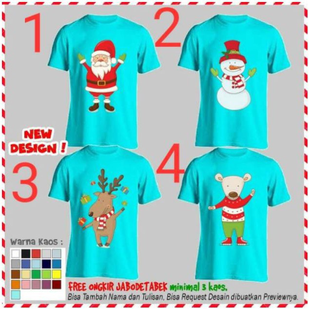 Detail Desain Kaos Natal Nomer 23