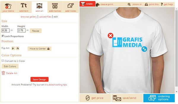 Detail Desain Kaos On Line Nomer 2