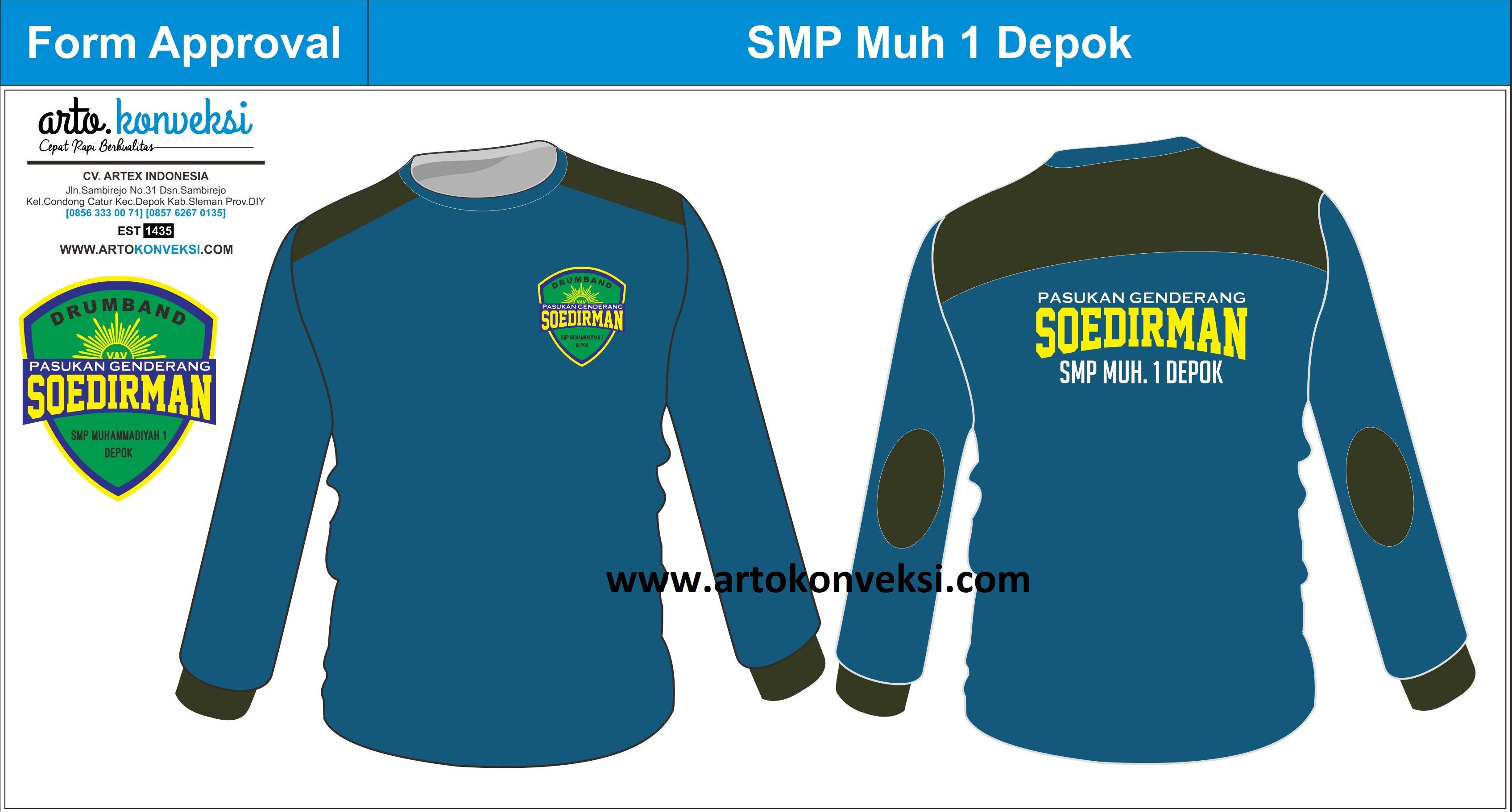 Detail Desain Kaos Panjang Nomer 15