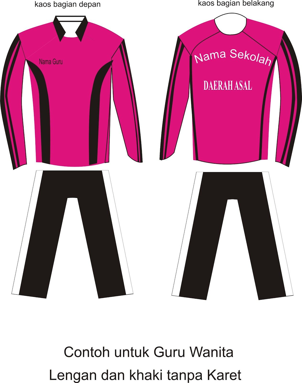 Detail Desain Kaos Panjang Nomer 31