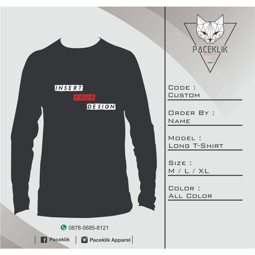 Detail Desain Kaos Panjang Nomer 39