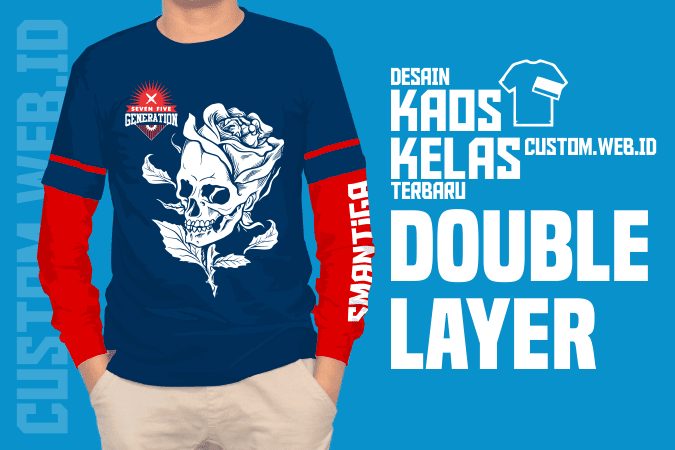 Detail Desain Kaos Panjang Nomer 50