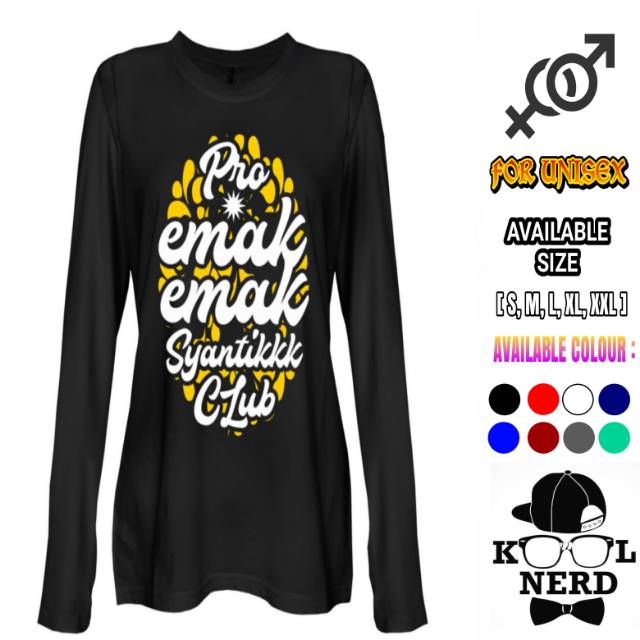 Detail Desain Kaos Panjang Nomer 54