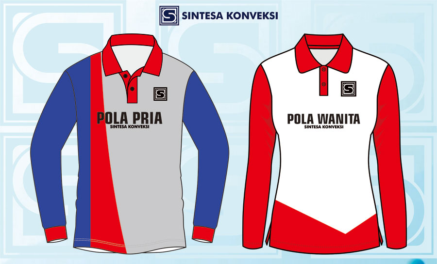 Detail Desain Kaos Panjang Nomer 56