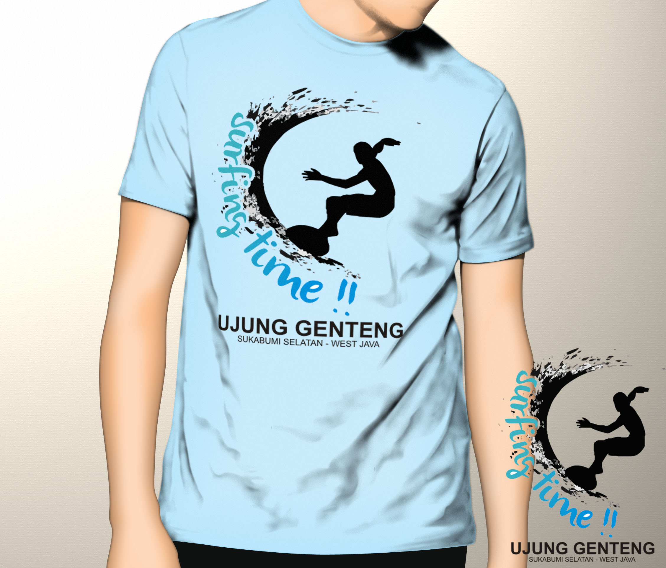 Detail Desain Kaos Pantai Nomer 10