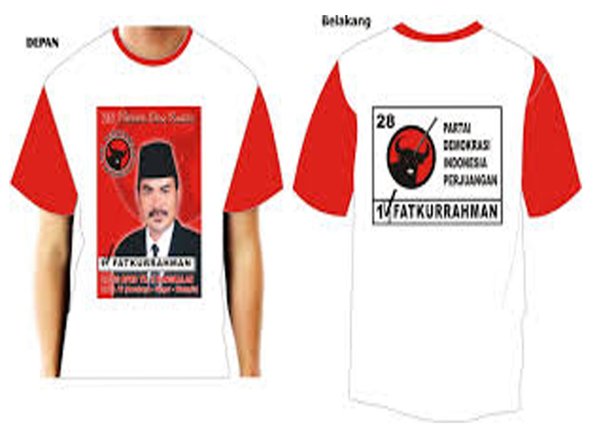 Detail Desain Kaos Partai Nomer 17