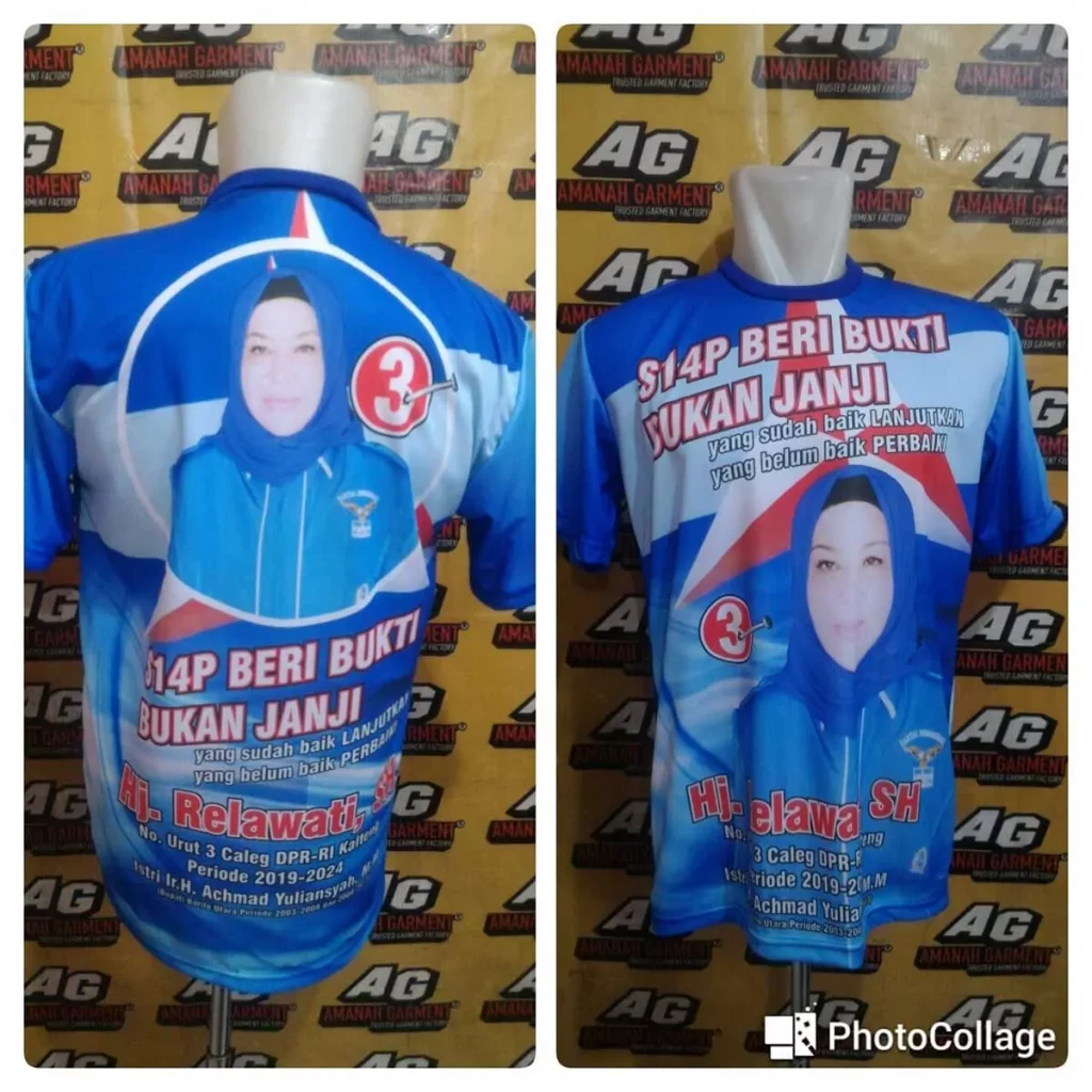 Detail Desain Kaos Partai Nomer 28
