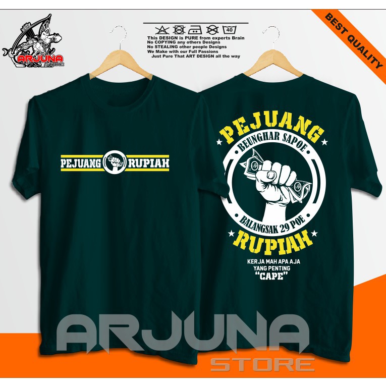 Detail Desain Kaos Pejuang Rupiah Nomer 10