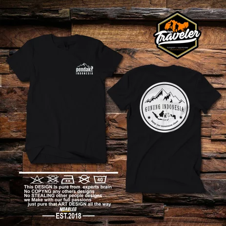 Detail Desain Kaos Pendaki Nomer 48