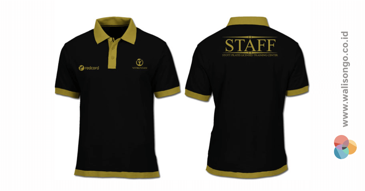 Detail Desain Kaos Polo Hitam Nomer 14