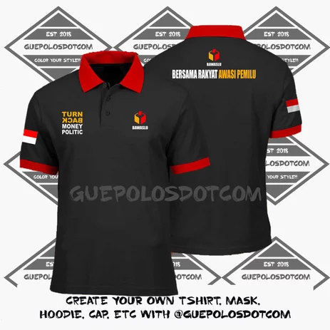 Detail Desain Kaos Polo Hitam Nomer 22