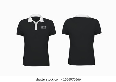 Detail Desain Kaos Polo Hitam Polos Nomer 22