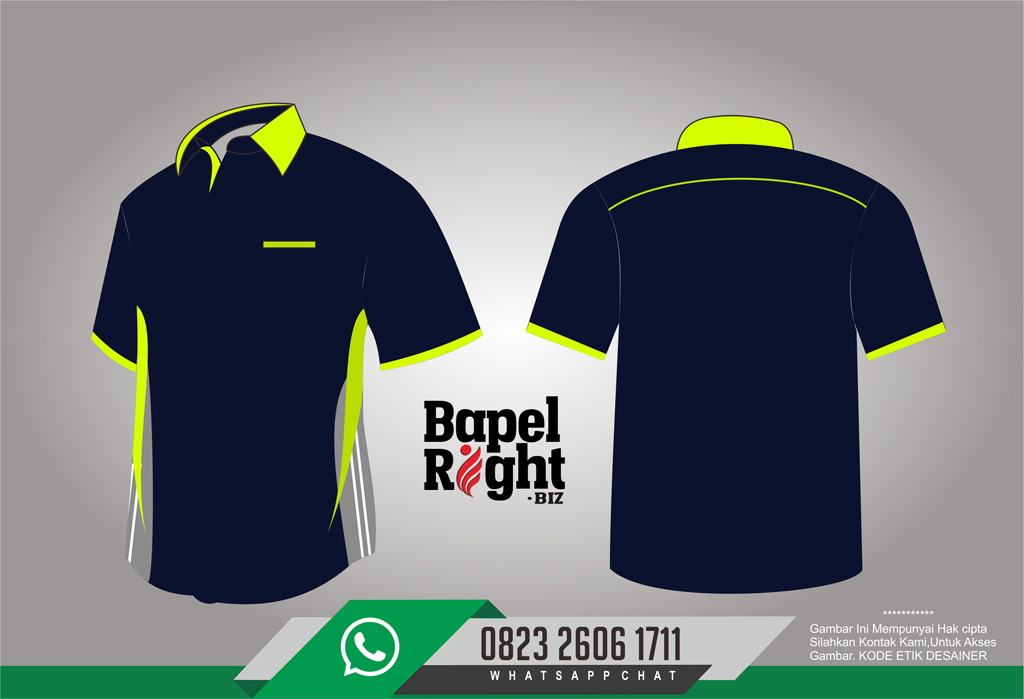 Detail Desain Kaos Polo Kombinasi Nomer 16