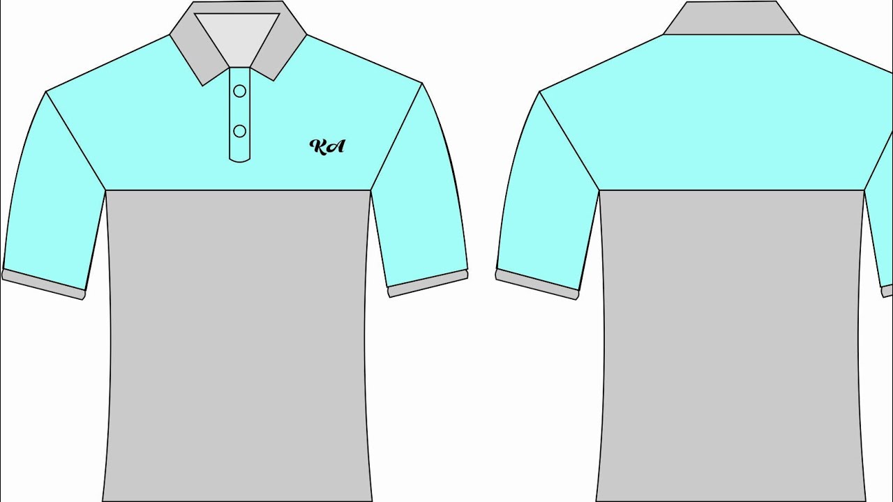 Detail Desain Kaos Polo Panjang Nomer 26