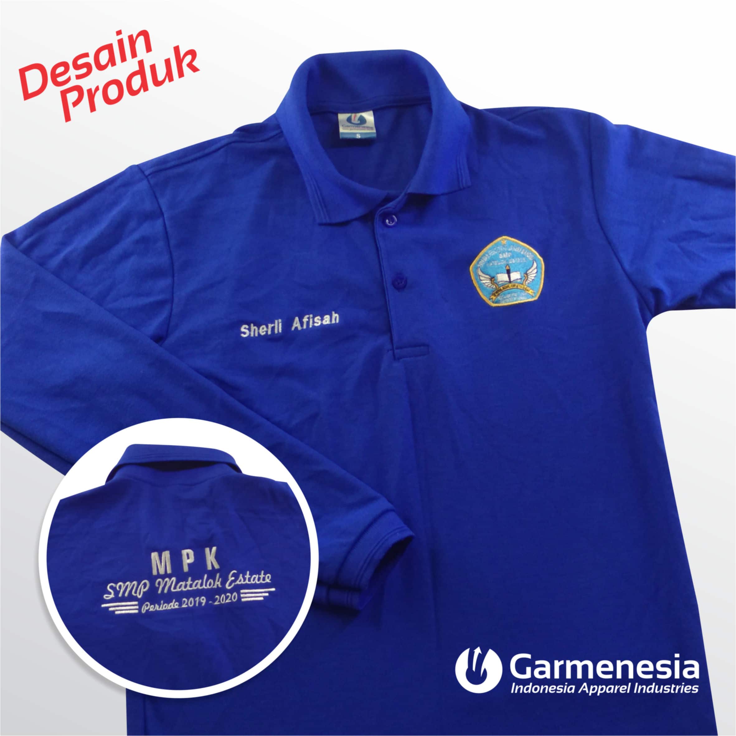 Detail Desain Kaos Polo Panjang Nomer 46