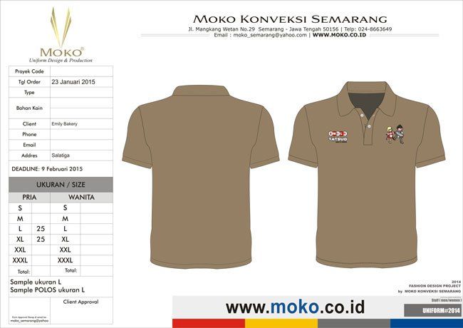 Detail Desain Kaos Polos Berkerah Nomer 12