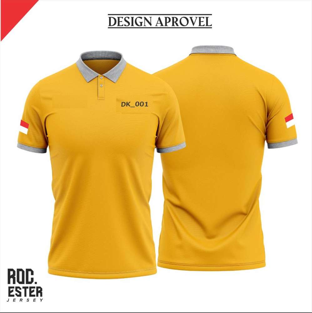 Detail Desain Kaos Polos Berkerah Nomer 22