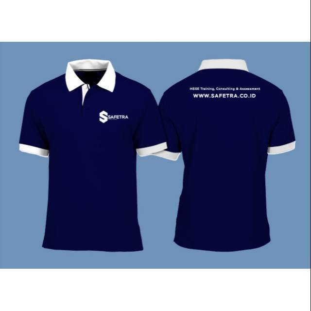 Detail Desain Kaos Polos Depan Belakang Warna Biru Dongker Nomer 39